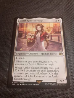 MTG Magic the Gathering card: Final Fantasy 'Aerith Gainsborough' - near mint - Image 1