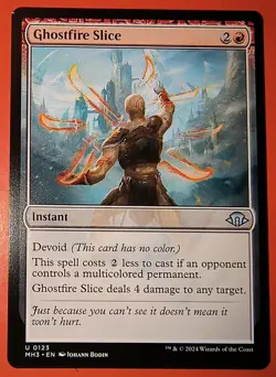 MTG:* GHOSTFIRE SLICE* REGULAR UNCOMMON FINISH/ MH3/#0123/ NM - Image 1