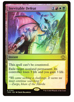 Inevitable Defeat - Foil Tarkir: Dragonstorm MTG - Image 1