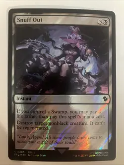 MTG: Snuff Out (Surge Foil) Commander: Final Fantasy Surge Foil 0285 NM - Image 1