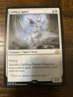 Selfless Spirit Commander: Bloomburrow Regular - Image 1