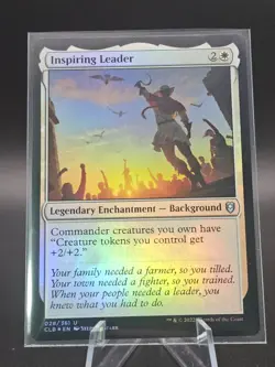 MTG Inspiring Leader Commander Legends: Battle for Baldur's Gate 028/361 Foil - Image 1