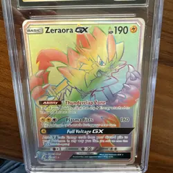 Pokemon Zeraora GX Lost Thunder Secret Rare Full Art #221 CGC 10 Pristine - Image 3