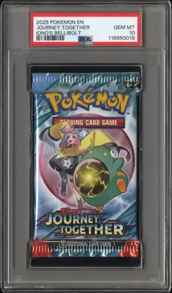 Pokemon Journey Together Iono’s Bellibolt Booster Pack Art PSA 10 Gem Mint - Image 1