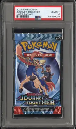 Pokemon Journey Together Hop's Zacian Booster Pack Art PSA 10 Gem Mint - Image 1