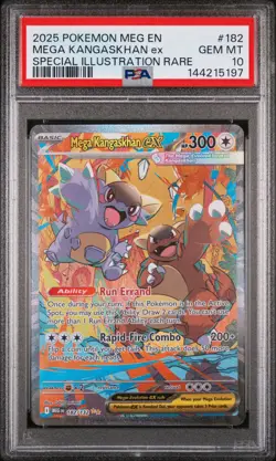 2025 Pokemon Mega Evolution Base #182 SIR Mega Kangaskhan ex PSA 10 Gem Mint - Image 1