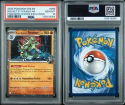 PSA 10 Team Rocket's Tyranitar (Pokemon Center Exclusive) 96/182 Destined Rivals - Image 3