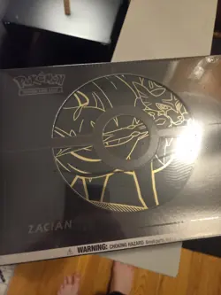 Pokemon TCG Sword & Shield Zacian ETB Elite Trainer Box Plus Factory Sealed!Gold 820650807435 - Image 1