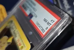 PSA 8 NM-MINT POKEMON 2002 LEGENDARY COLLECTION DARK RAICHU HOLO 7/110 🔥 - Image 4