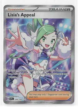 Lisia's Appeal 234/191 Surging Sparks Full Art Scarlet & Violet Pokemon TCG NM - Image 1