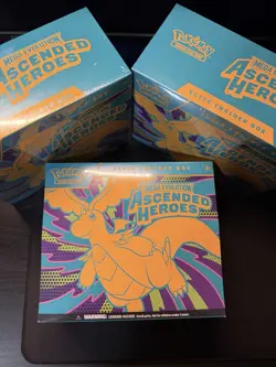 SEALED triple pack pokemon ascended hero’s ETB - Image 2