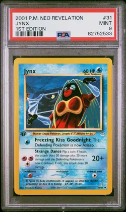 2001 Pokemon Neo Revelation Jynx #31 1st Edition PSA 9 MINT - Image 1