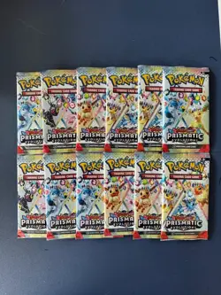 Pokemon Prismatic Evolution Booster Packs Lot Of 12 SEALED NEW SHIPS NEXT DAY - Image 1