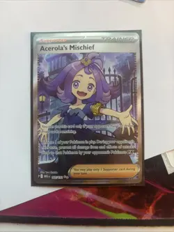 Pokemon TCG Mega Evolutions Acerola's Mischief Card #165/132 Near Mint Condition - Image 1