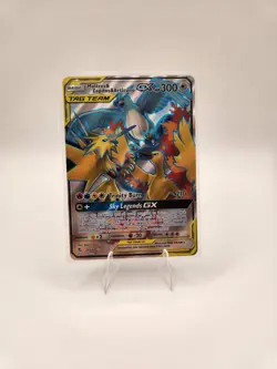 Pokemon Moltres & Zapdos & Articuno GX TAG TEAM Full Art Holo Hidden Fates 66/68 - Image 1