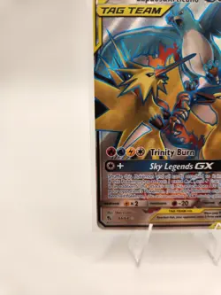 Pokemon Moltres & Zapdos & Articuno GX TAG TEAM Full Art Holo Hidden Fates 66/68 - Image 2