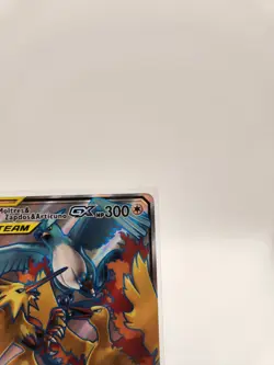 Pokemon Moltres & Zapdos & Articuno GX TAG TEAM Full Art Holo Hidden Fates 66/68 - Image 4