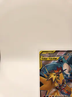 Pokemon Moltres & Zapdos & Articuno GX TAG TEAM Full Art Holo Hidden Fates 66/68 - Image 5