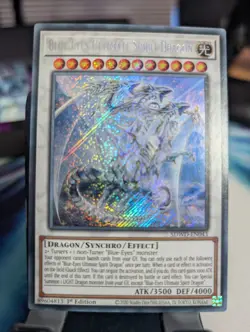 YuGiOh! Blue-Eyes Ultimate Spirit Dragon SDWD-EN043 Secret Rare 1st Ed - Image 1