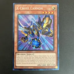 Yugioh - X-Cross Cannon MZTM-EN018 1st Edition Collector Rare NM X1 - Image 1