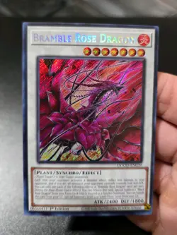 Yugioh Bramble Rose Dragon DOOD-EN039 Secret Rare 1st Edition NM - Image 1