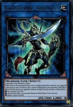 Black Luster Soldier - Soldier of Chaos 1st Ed Ultra Rare MAMA-EN073 Yu-Gi-Oh! - Image 1