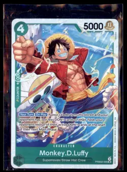 One Piece The Best- Vol. 2 PRB02-005 Monkey.D.Luffy Super Rare - Image 1