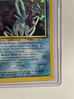 Near Mint-Pokemon TCG Suicune Holo Rare Card 14/64 Neo Revelation 1st Edition - Image 5