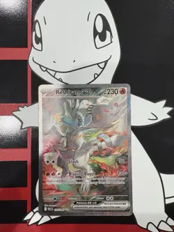 Pokemon TCG White Flare: Reshiram EX Card 166/086 Sir Near Mint Condition - Image 1