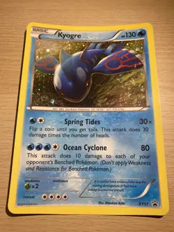 Kyogre XY51 & Groudon XY52 JUMBO Holo Pokemon Cards - Black Star Promo Pair - Image 2