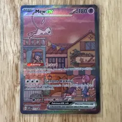 Mew ex 053 Sv: Scarlet & Violet Black Star Promo Cards Holo Illustration Rare - Image 1
