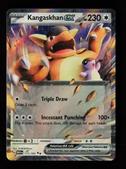 Kangaskhan ex 115/165 Holo SV: Scarlet & Violet 151 Pokemon Card - Image 1