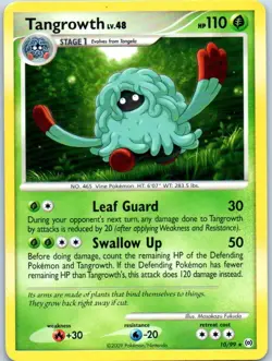 Tangrowth 2009 10/99 Rare Pokemon Trading Card Regular - Image 1