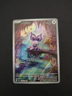 Pokemon TCG Noibat 169/159 Journey Together Full Art Rare Card NM Condition - Image 1