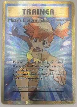 Pokemon Misty's Determination Trainer Full Art Holo Evolutions 108/108 Card - Image 1
