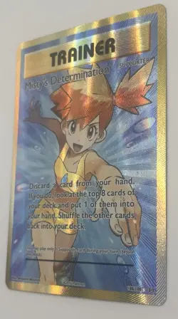 Pokemon Misty's Determination Trainer Full Art Holo Evolutions 108/108 Card - Image 2