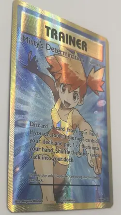 Pokemon Misty's Determination Trainer Full Art Holo Evolutions 108/108 Card - Image 3