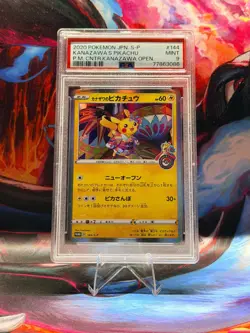 Pokemon Kanazawa's Pikachu Holo Japanese Promo 144/S-P PSA 9 Mint - Image 1