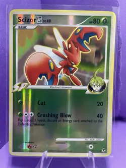 Pokemon TCG Scizor #48 Rising Rivals Reverse Holo Moderately Played - Image 1