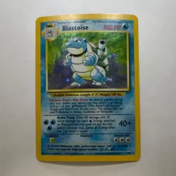 Pokemon TCG Blastoise Base Set 2/102 1999 Holo Rare English - Image 1