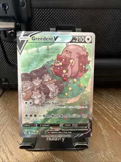 Pokemon Greedent v Alternate Full Art Holo Card 257/264 Swsh08: Fusion Strike - Image 1