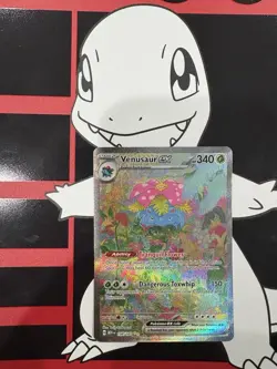 Pokemon TCG Venusaur EX 198/165 Scarlet & Violet 151 Sir Secret Rare Card - Image 1