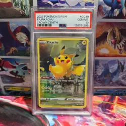 2023 Pokemon SWSH FA Pikachu Crown Zenith #GG30 PSA 10 Gem Mint - Image 1