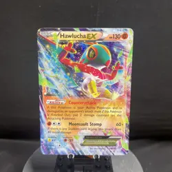 Hawlucha EX 64/111 2014 B&W Furious Fists Pokemon Card TCG Ultra Rare Holo Lp/Mp - Image 1