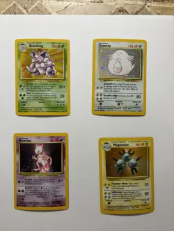 76 Card Lot Pokemon Base Set Unlimited Common, Uncommon, Rare - Image 1