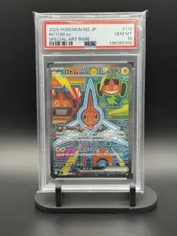 2025 POKEMON JAPANESE M2-INFERNO X SPECIAL ART RARE #112 ROTOM EX PSA 10 - Image 1