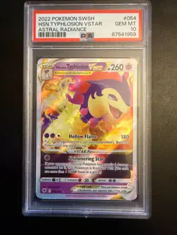 2022 POKEMON SWORD & SHIELD ASTRAL RADIANCE #054 HISUIAN TYPHLOSION VSTAR PSA 10 - Image 1