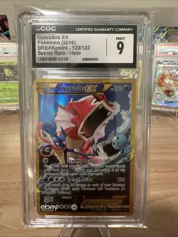 Pokemon Gyarados EX 123/122 Secret Rare Breakpoint CGC 9 - Image 1