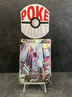 Mewtwo V (Alternate Full Art) 072/078 Pokemon GO Holo - Image 1