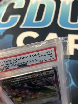 2021 POKEMON CELEBRATIONS CLASSIC COLL #76 M RAYQUAZA EX PSA 10 *READ - Image 3